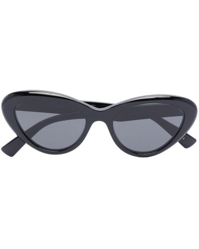 Gucci Logo-engraved Cat-eye Sunglasses - Blue