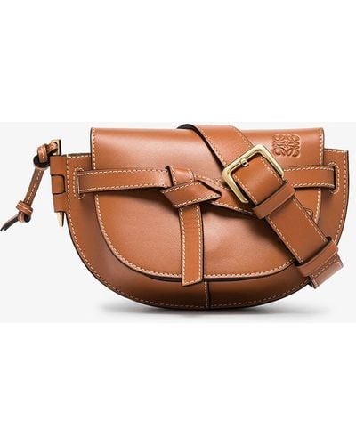 Loewe Brown Gate Leather Belt Bag