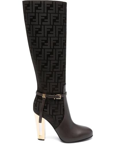 Fendi Delfina High Boots - Black