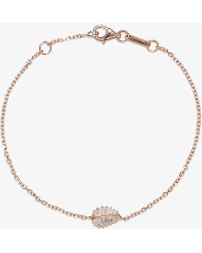 Anita Ko 18k Rose Gold Small Palm Leaf Diamond Bracelet - Women's - Diamond/18kt Rose Gold - Pink