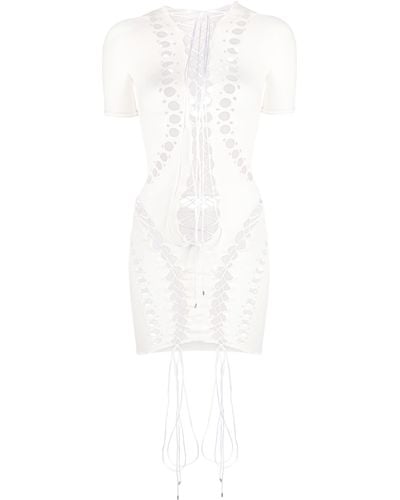 Poster Girl Dolly Cut-out Mini Dress - White