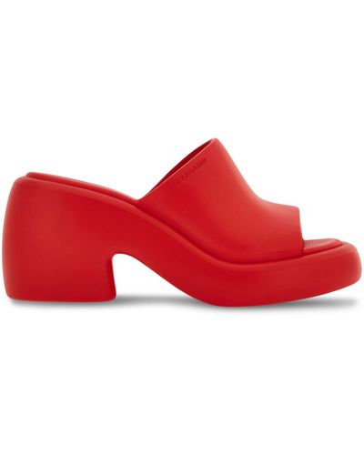Ferragamo 55mm Platform-sole Sandals - Red