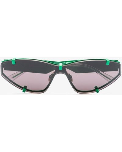 Bottega Veneta Sport Cat Eye Sunglasses - Green