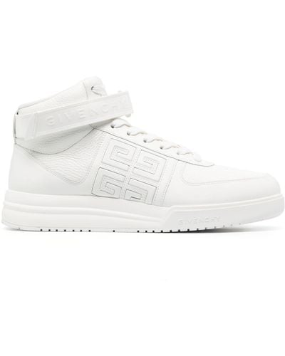 Givenchy G4 High-top Leather Trainers - White