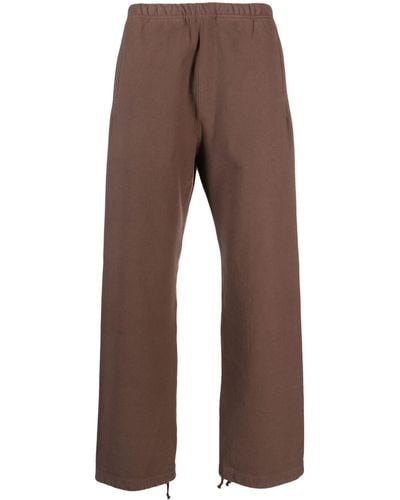 AURALEE Super Milled Track Trousers - Brown