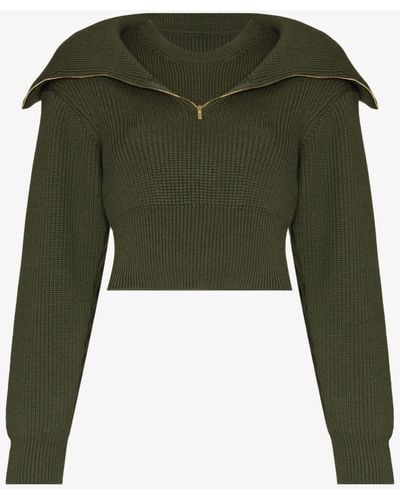 Jacquemus La Maille Risoul Wool Sweater - Green
