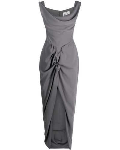 Vivienne Westwood Panther Draped Dress - Grey