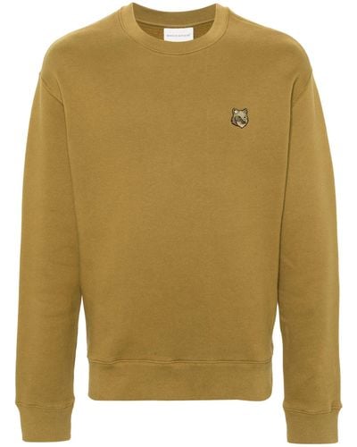 Maison Kitsuné Bold Fox Head Sweatshirt - Green