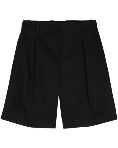 Jil Sander Loose-Fit Cotton Shorts - Black