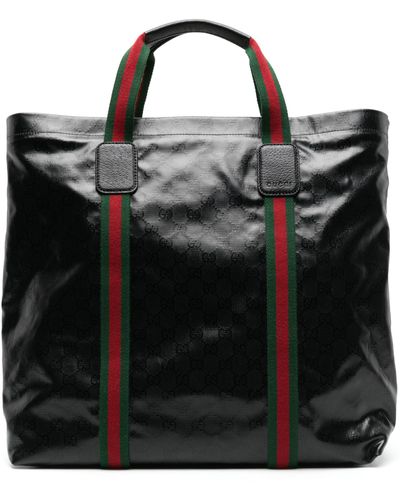 Gucci Medium GG Crystal Tote Bag - Black
