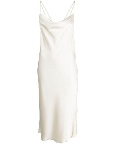 ROTATE BIRGER CHRISTENSEN Rotate Open-back Slip Dress - White