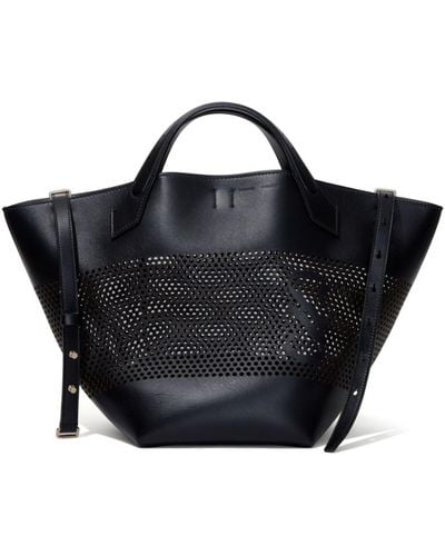 Proenza Schouler Ps1 Large Leather Tote Bag - Women's - Calfskin - Black