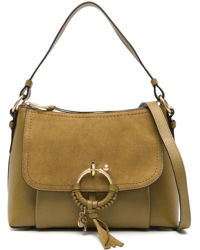 See By Chloé Small Joan Leather Crossbody Bag - Women's - Cotton/leather - Natural