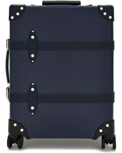 Globe-Trotter Navy Centenary Carry-on Case - Men's - Other Fibres/leather/fabric/metal - Blue