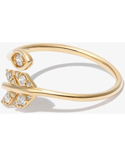 Sydney Evan 14k Yellow Marquise Eye Arrow Diamond Ring - Metallic
