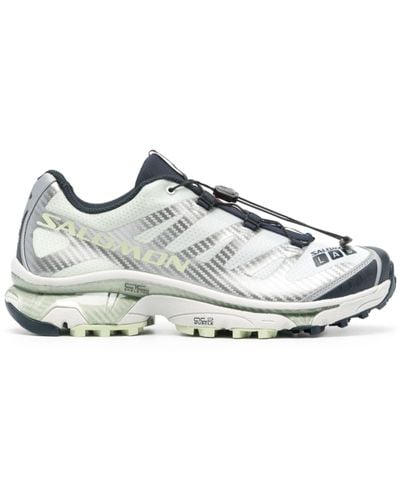 Salomon Grey Xt-4 Og Running Shoes - Unisex - Rubber/fabric - White