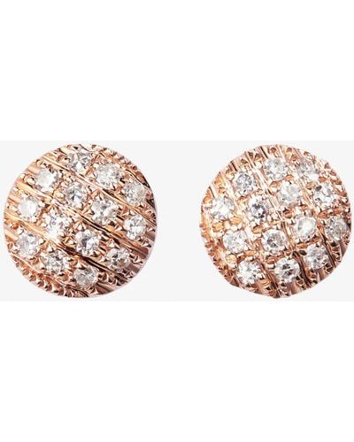 Dana Rebecca 14k Rose Gold Lauren Joy Diamond Earrings - Women's - Diamond/14kt Rose Gold - Pink