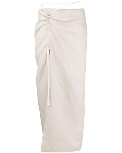 Sir. The Label Neutral D'orsay Linen Maxi Skirt - Women's - Linen/flax/cotton - White