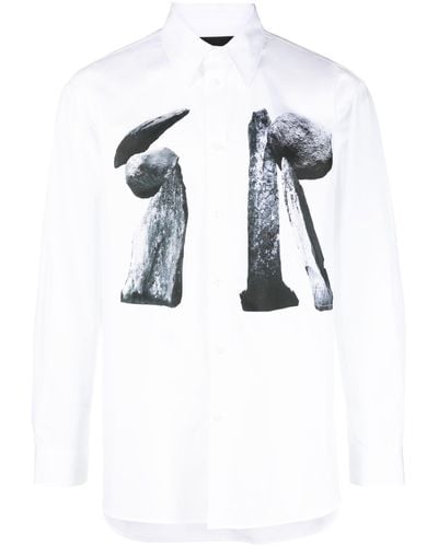 Simone Rocha Easy Graphic-print Shirt - White
