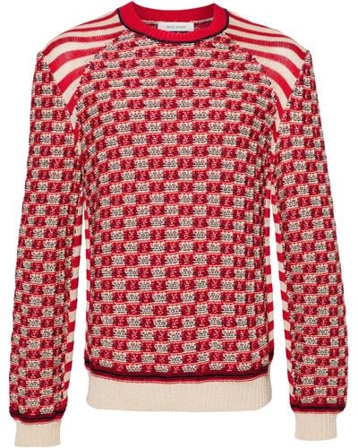 Wales Bonner Unity Cotton Jumper - Red
