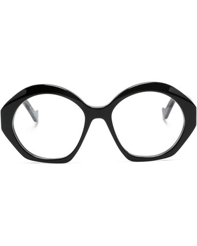 Loewe Chunky Anagram Optical Glasses - Women's - Acetate - Black