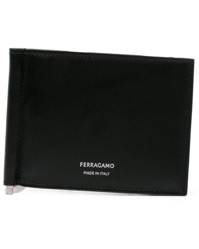 Ferragamo Classic Bi-fold Leather Wallet - Men's - Calf Leather - Black