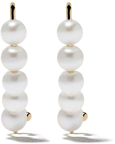 Mizuki 14k Yellow Sea Of Beauty Pearl Drop Earrings - Women's - Pearls - White