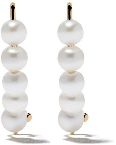 Mizuki 14k Yellow Sea Of Beauty Pearl Drop Earrings - Women's - Pearls - White