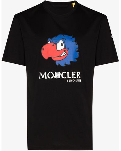 Moncler Genius 2 Moncler 1952 Undefeated Bird Print T-shirt - Black