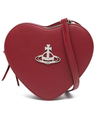 Vivienne Westwood Belle Heart Frame Clutch Bag - Red