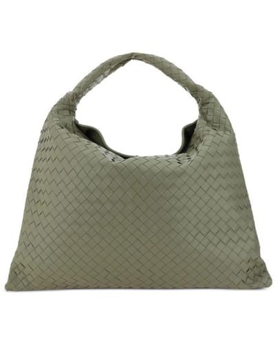 Bottega Veneta Hop Leather Shoulder Bag - Green