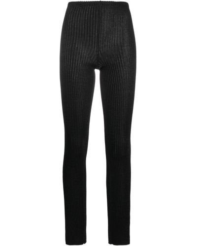 a. roege hove Emma Ribbed-knit leggings - Women's - Cotton/nylon - Black