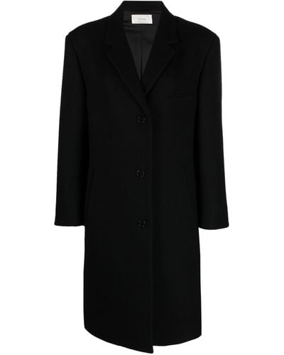 The Row Ardon Cashmere Coat - Black