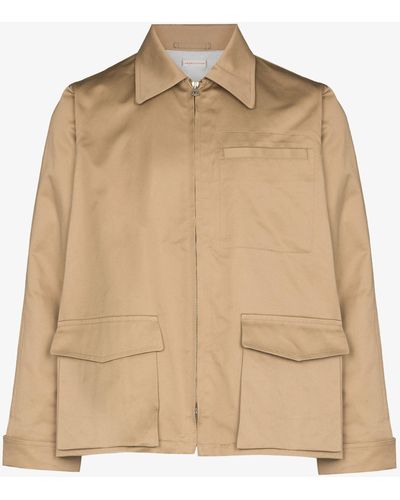 Chimala Zipped Shirt Jacket - Men's - Cotton/polyester - Natural