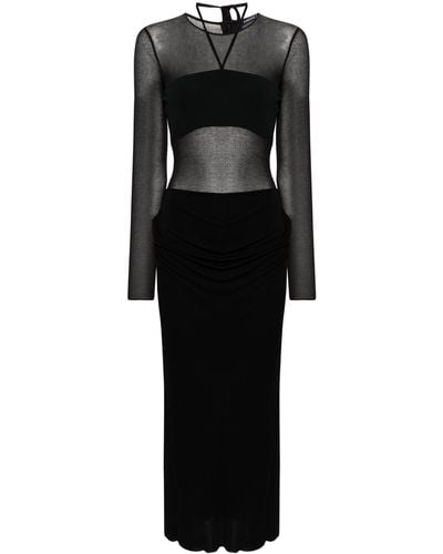 ANDREADAMO Andreādamo - Panelled Midi Dress - Black