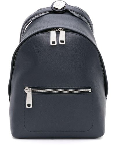 Fendi Chiodo Small Leather Backpack - Men's - Calf Leather - Blue