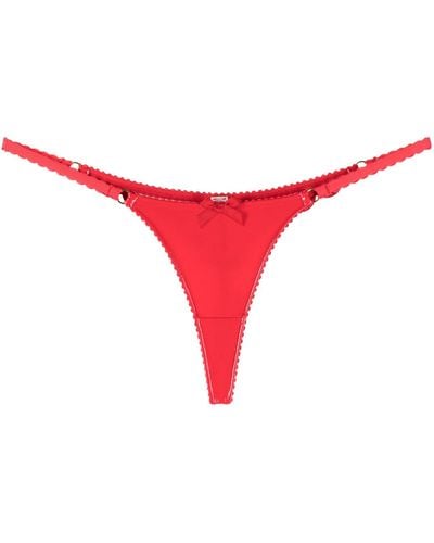 Agent Provocateur Zarya Bow-detailing Thong - Red