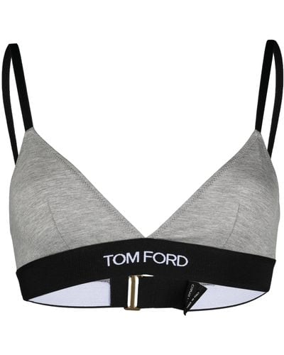 Tom Ford Modal Signature Triangle Bra - Grey