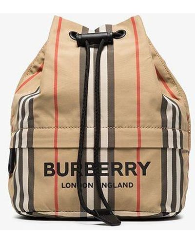 Burberry Icon Stripe Drawcord Pouch - Multicolor