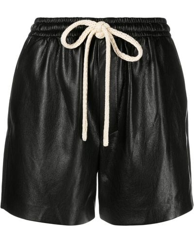 Nanushka Maurine Drawstring-waistband Shorts - Black