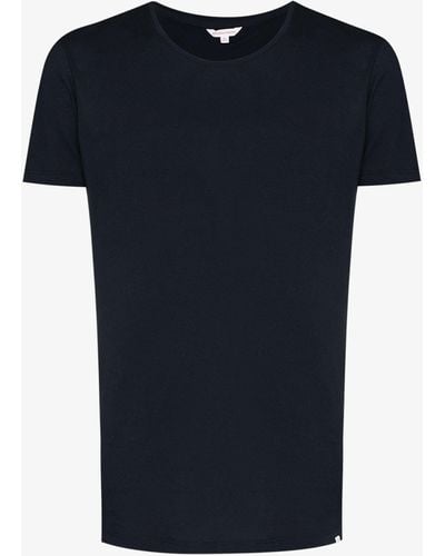 Orlebar Brown Short Sleeve Cotton T-shirt - Men's - Cotton - Blue