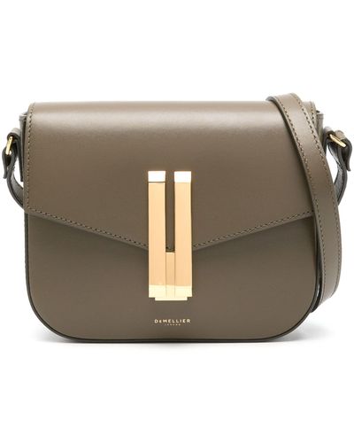 DeMellier London The Vancouver Small Leather Cross Body Bag - Grey