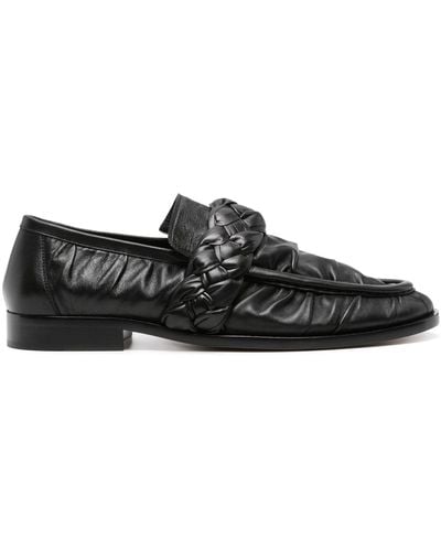 Bottega Veneta Astaire Leather Loafers - Men's - Calf Leather - Black