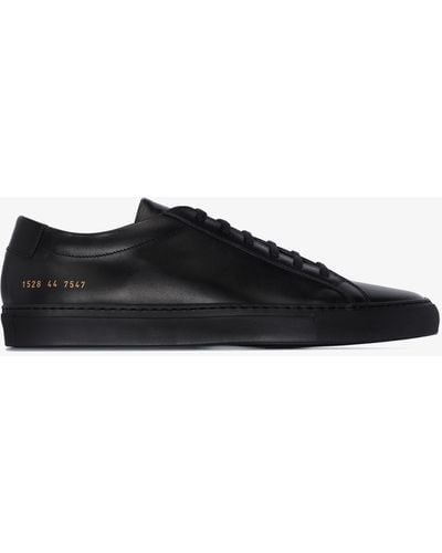 Common Projects Leather Trainers - Black