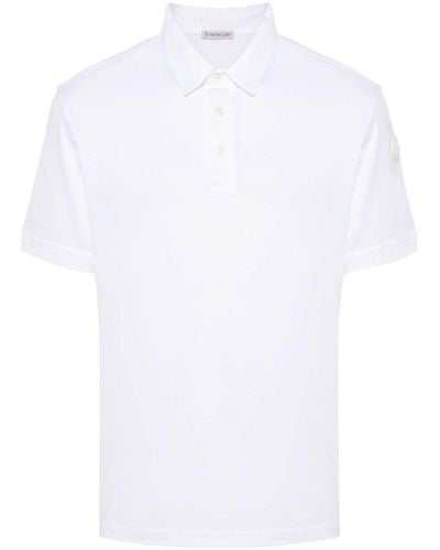 Moncler Cotton Polo Shirt - Men's - Cotton - White