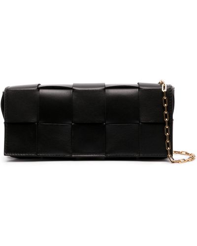 Bottega Veneta Cassette Intrecciato-leather Pouch Bag - Women's - Calf Leather - Black