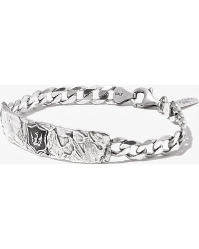 Pyrrha Sterling Bravery And Protection Id Bracelet - White