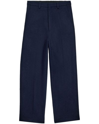 Ami Paris Straight-leg Tailored Trousers - Blue