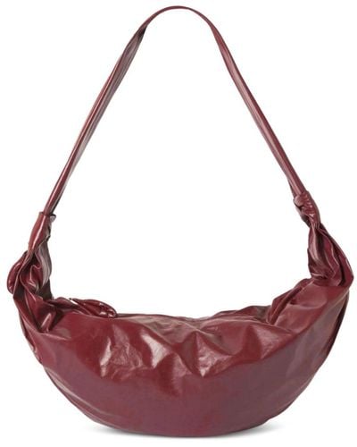 Lemaire Croissant Leather Shoulder Bag - Pink