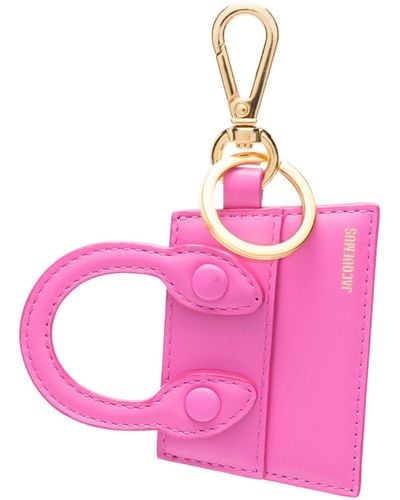 Jacquemus Chiquito Leather Keyring - Pink